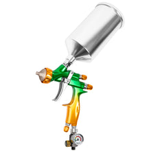 Load image into Gallery viewer, BEETRO HVLP Professional Gravity Feed Air Spray Gun, 280-320mm Wide Spray Pattern 1000ml Capacity 14CFM 29psi, 1.4mm Nozzle with Air Regulator, 1/4 Adaptor and Filter
